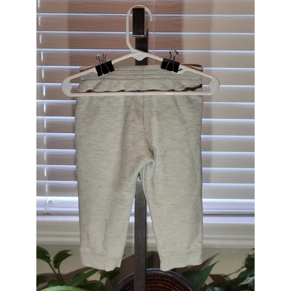 Have Fun White Speckled Light Gray Grey Baby Toddler Sweatpants 1T 12M - Picture 2 of 4